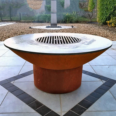 Grille do gotowania na świeżym powietrzu o dużej grubości 3 mm i okrągłym plancha