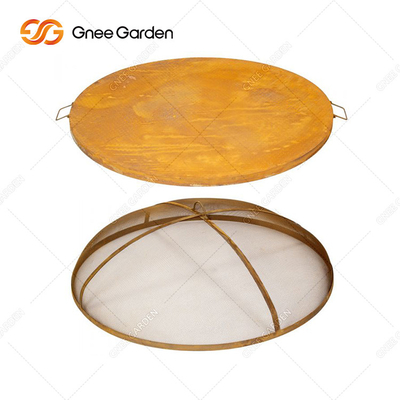 Corten Steel Metal Camping Zardzewiały grill grillowy do gotowania warzyw na świeżym powietrzu