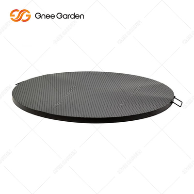 Bbq Grille do gotowania na świeżym powietrzu Plancha Grill Corten Steel Fire Pit Czarny kolor