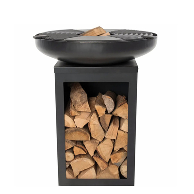 Corten Steel Charcoal Home Barbeque Grill Backyard Fireplace
