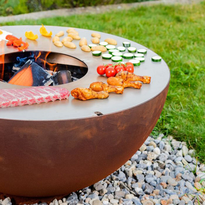 Corten Steel Garden Antyczne palenisko Rust BBQ Pit 31,5&quot;