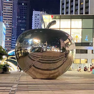 Gnee Garden 3,5 m grafika ze stali nierdzewnej w kształcie jabłka do dekoracji Plaza