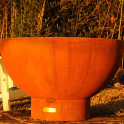 Konfigurowalne paleniska wycinane laserowo Przenośne ognisko ze stali Corten Outdoor Prerusted