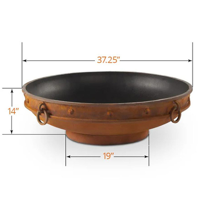 37-calowa stal nierdzewna Okrągły stalowy kominek przenośny Camping Brazier Outdoor