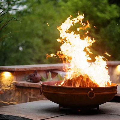 37-calowa stal nierdzewna Okrągły stalowy kominek przenośny Camping Brazier Outdoor