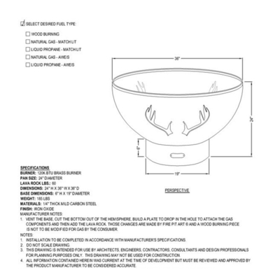Duży rozmiar głęboka stal Corten Low Smoke Fire Pit z laserowo wycinanym wzorem