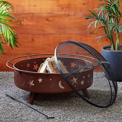 Dostosowane do tłoczenia metali Stalowe palenisko Corten Steel Firebowl o grubości 3 mm
