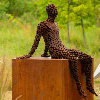 Gnee Garden Weathering Steel Dekoracyjne metalowe stocznie Art Outdoor