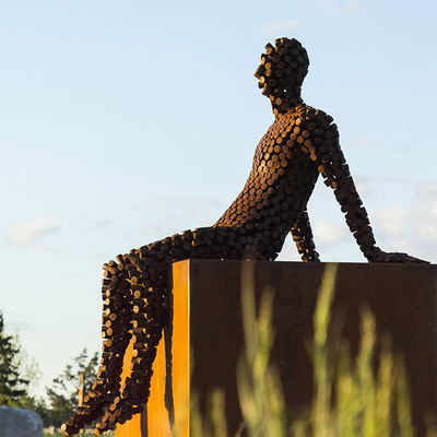 Gnee Garden Weathering Steel Dekoracyjne metalowe stocznie Art Outdoor