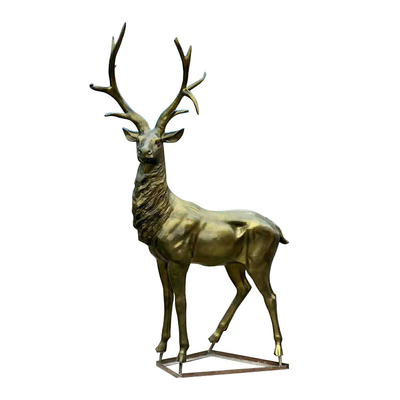 Gnee Garden Cast Iron Outdoor Metal Sculpture Mosiężna statua łosia
