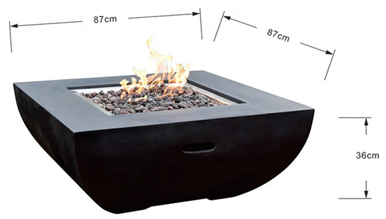 Patio 3mm Propan Gas Fire Pit Weathering Steel Fire Pit Odporność na zużycie