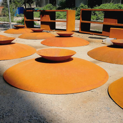 80cm Zardzewiały pojemnik na ogień Corten Brazier Outdoor na imprezę kempingową