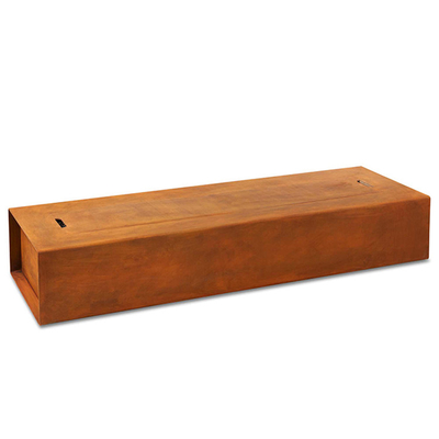 Gazowe ogrzewanie propanowe Corten Steel Fire Pit 1200 X 600 X 320 mm Dekoracja dziedzińca