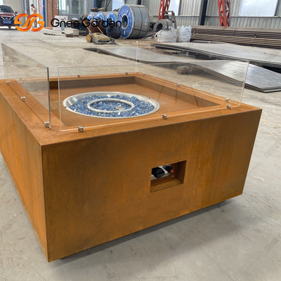 Blatowe stalowe paleniska Zewnętrzny grzejnik tarasowy Corten Steel Fire Pit