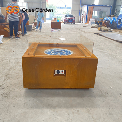 Blatowe stalowe paleniska Zewnętrzny grzejnik tarasowy Corten Steel Fire Pit