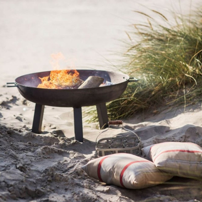 Gnee Garden Corten Steel Outdoor Zardzewiały metalowy kominek Outdoor Wood Fire Pit