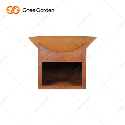 Prerusted Outdoor Wood Burning Pit Patio Wood Fire Pit Odporność na wilgoć