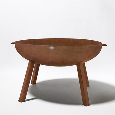 3mm gruby opalany drewnem kominek Dekoracja ogrodu na zewnątrz Corten Steel Rust Color