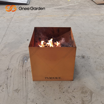 Patio Garden Outdoor Camping Corten Steel Rust Fire Pit opalany drewnem o grubości 3 mm