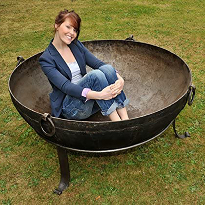 Materiał korozyjny na zewnątrz Corten Steel Metal Fire Pit Wood Burning Black 60-150cm