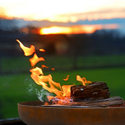 Patio Outdoor Garden Corten Steel Fire Bowl Pit Duża rdza Heavy Wood Burning