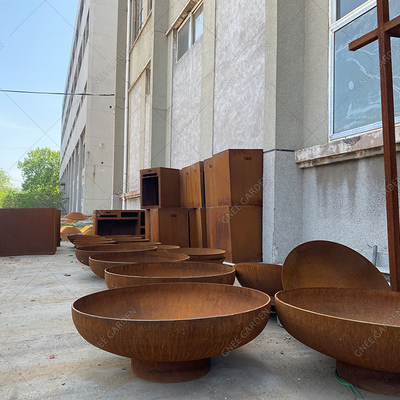 Corten Steel Garden Outdoor Firepit Nowoczesny kominek Ogrzewanie opalane drewnem