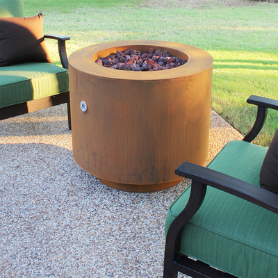 Dekoracja zewnętrzna Corten Steel Wood Burning Fire Pit do ogrodu i podwórka