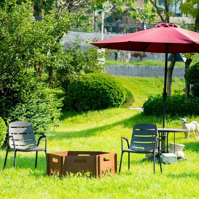 Palenisko ze stali opalanej drewnem Corten Steel Outdoor Rustykalne wykończenie Palenisko