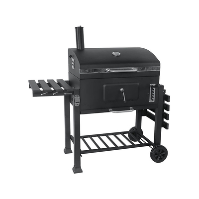 115 cm x 46 cm Czarne przenośne zewnętrzne grille do gotowania na grillu