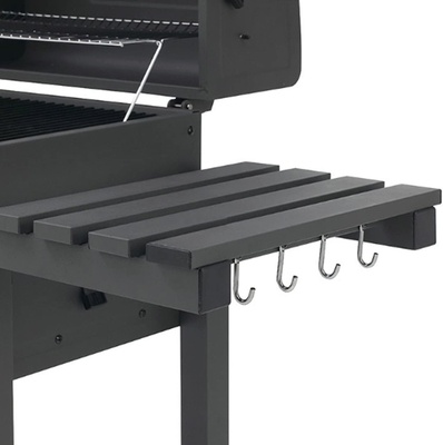 115 cm x 46 cm Czarne przenośne zewnętrzne grille do gotowania na grillu