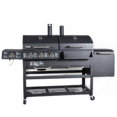 Profesjonalny Grill Gazowy Grill 6 Palników Wózek Gotowanie Outdoor Bbq Grill