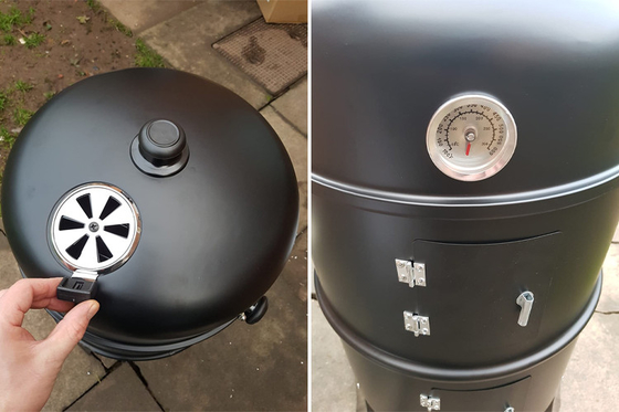 Nowoczesna stal Corten Zardzewiały Camping Grill Grill Opalany drewnem Gotowanie na świeżym powietrzu