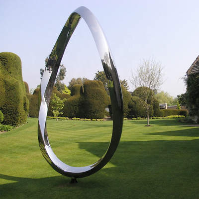 Gnee Garden Circle Abstrakcyjna rzeźba ze stali nierdzewnej Kreatywna