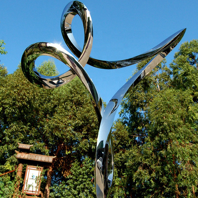 Gnee Garden Circle Abstrakcyjna rzeźba ze stali nierdzewnej Kreatywna