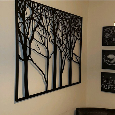Drzewo życia o wymiarach 29x38 cali Metalowe wycinane laserowo do ogrodu