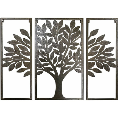 Ekran do cięcia laserowego Metal Wall Art Decor Drzewo życia Metal Wall Art 32 * 24 * 5 cali