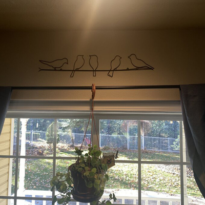 ISO14001 Metal Wall Art Decor Ptaki na drucie Metal Wall Art 5 cali